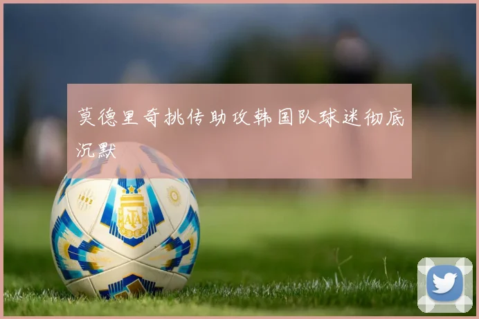 莫德里奇挑传助攻韩国队球迷彻底沉默